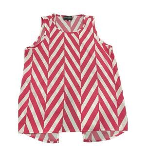 The Royal Standard Pink/White Polyester Top Size M